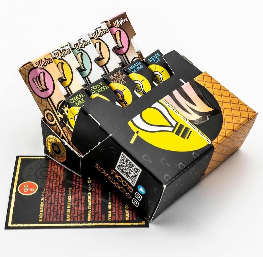 Glo Extract x Waferz Cig Box 10 COUNT - Official Glo Extract