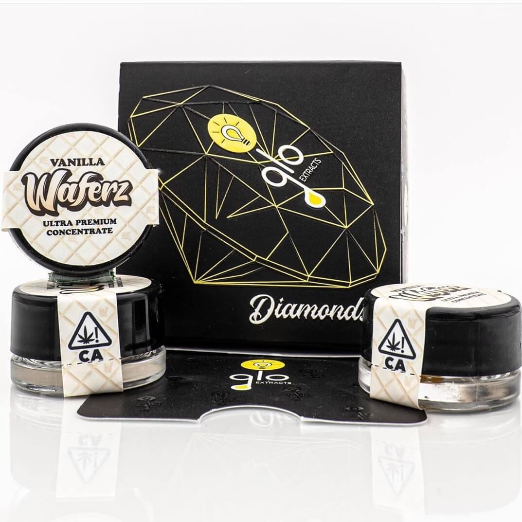 Glo Extracts vanilla waferz diamond - Official Glo Extract